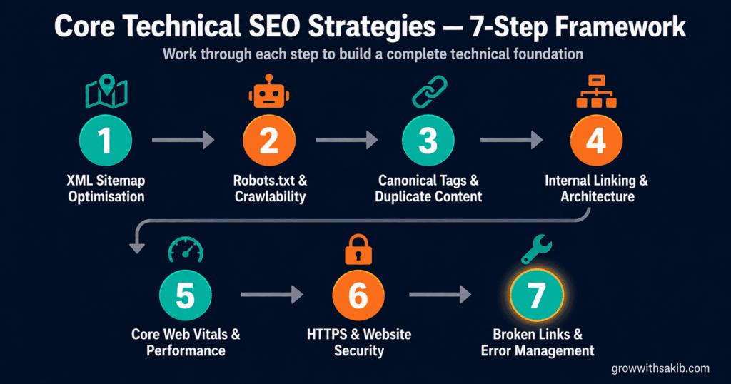 technical seo strategies 7step framwork