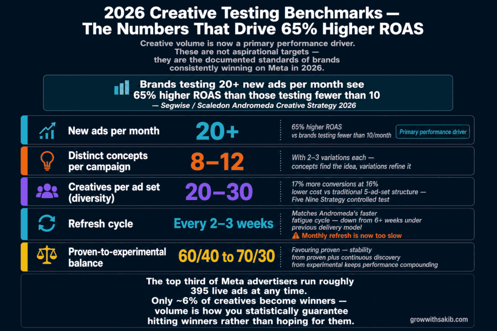 2026 creative testing benchmarks