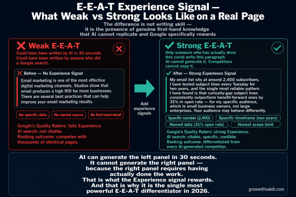 e e a t experience