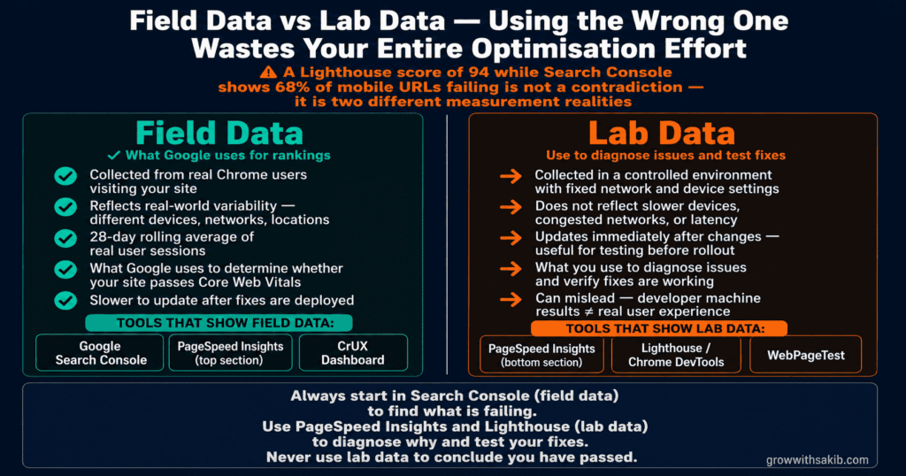 Field Data vs Lab Data