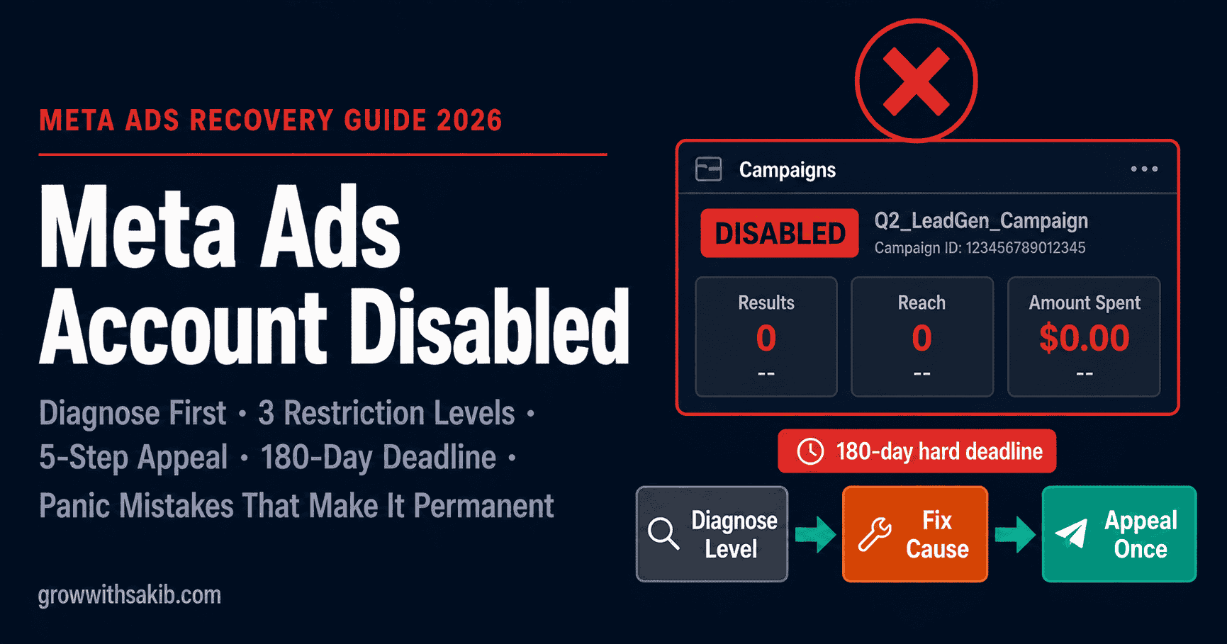 meta ads account disabled