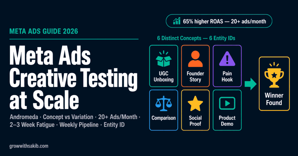 Meta Ads Creative Testing at Scale: How to Find Winning Ads Fast meta ads creative testing at scale