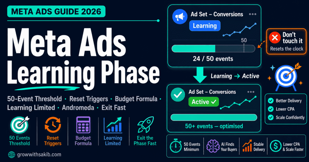 Meta Ads Learning Phase: What It Is, Why It Matters & How to Exit It Fast (2026) meta ads learning phase