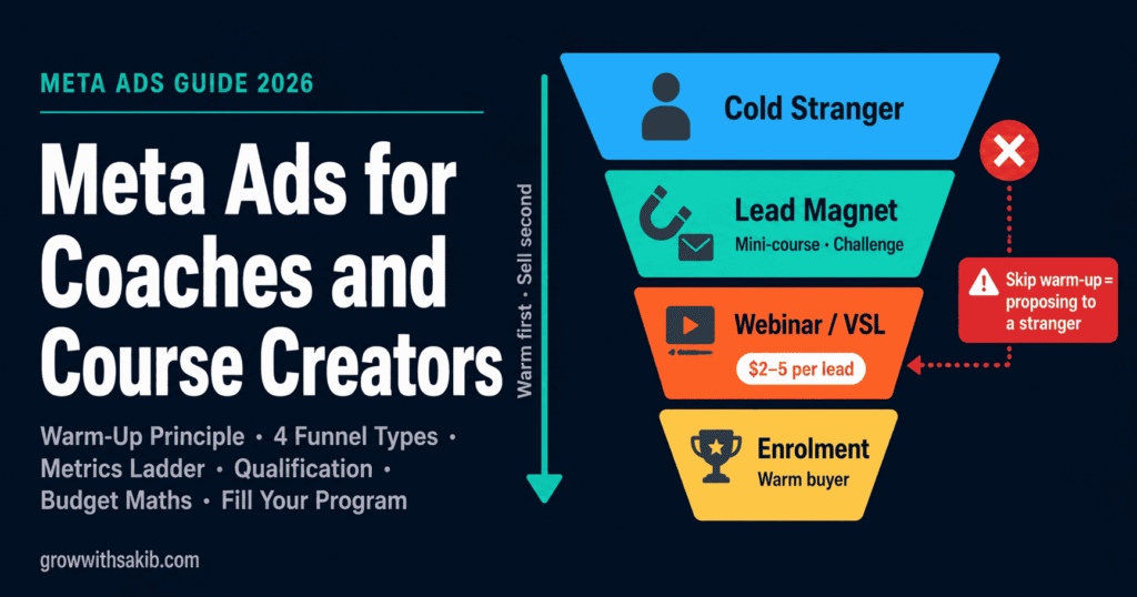 Meta Ads for Coaches and Course Creators: Building a Funnel That Fills Your Program meta ads for coaches and course creators