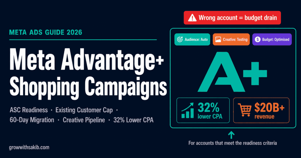 meta advantage + shopping campaigns