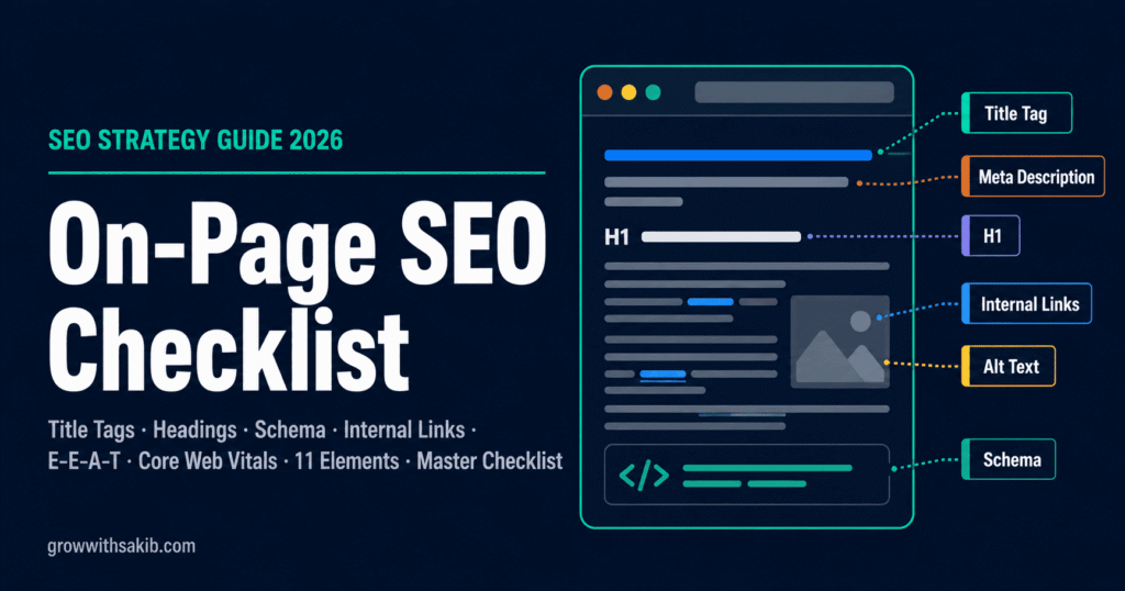 on page seo checklist