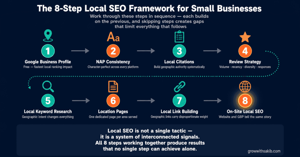 the 8 step local seo framework for small businesses
