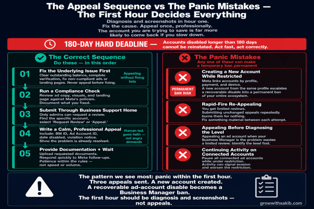 the appeal sequence vs the panic mistakes