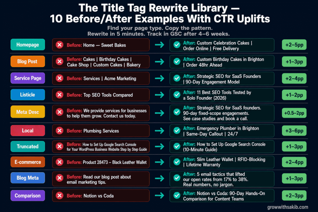 the title tag rewrite library