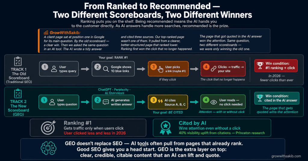 What Is Generative Engine Optimization? A Plain-English Guide for Beginners From Ranked to Recommended