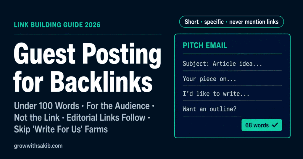 Guest Posting for Backlinks: How to Find Sites, Write Pitches, and Earn High-Quality Links Guest Posting for Backlinks