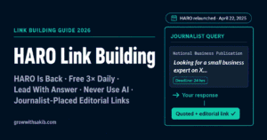 HARO Link Building