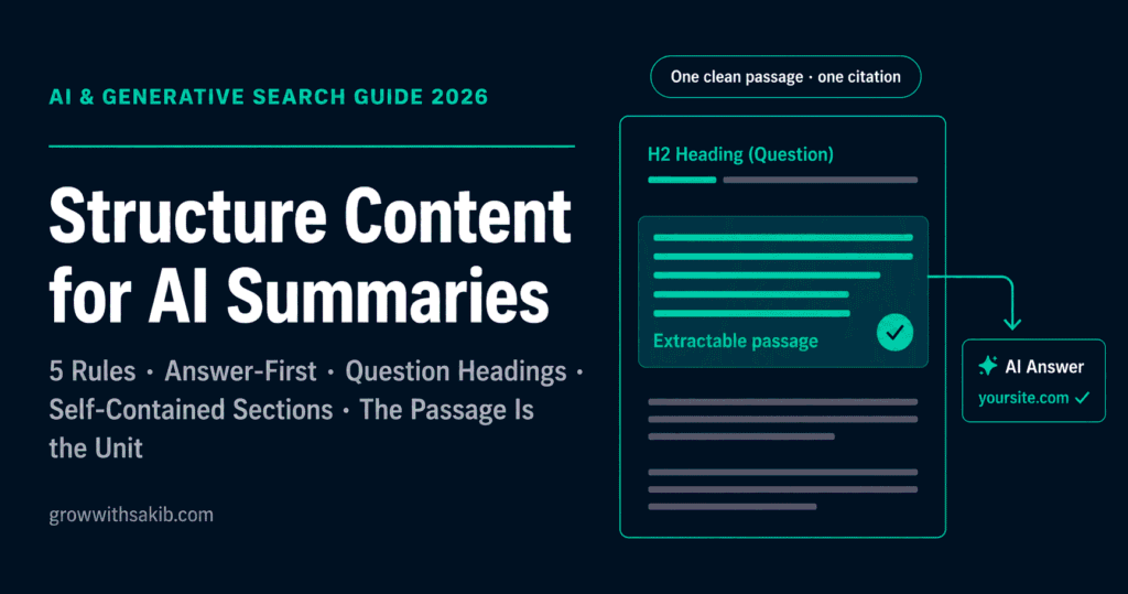 Structure Content for AI Summaries