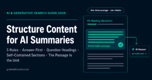 Structure Content for AI Summaries