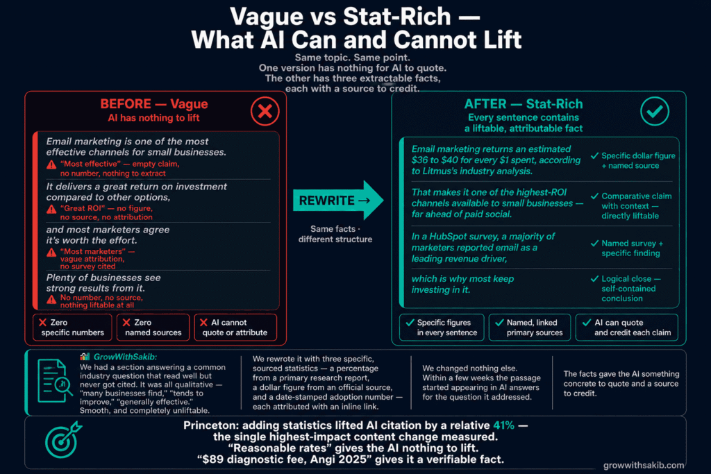 How to Write Statistics-Rich Content That AI Engines Cite (+41% Visibility) How to Write Statistics-Rich Content That AI Engines Cite (+41% Visibility)