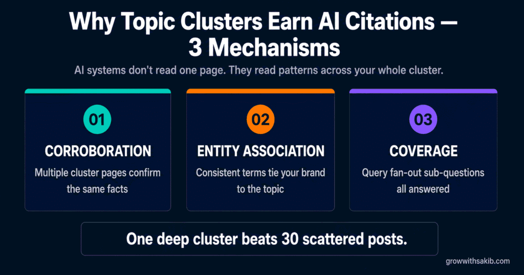 Why Topic Clusters Earn AI Citations
